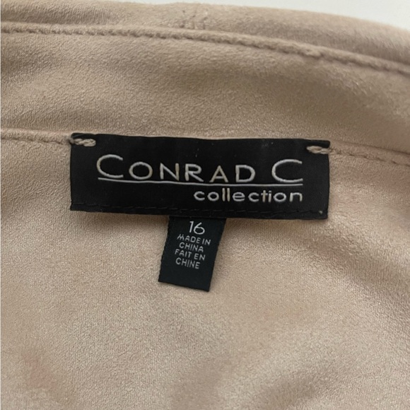 Conrad C Collections Cram Microfibre Suede Unlined Blazer Size 16 - Picture 7 of 8